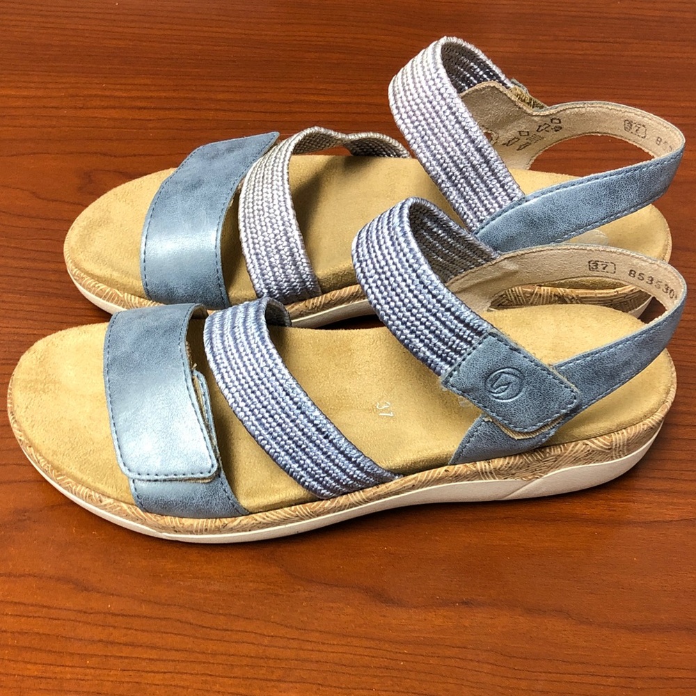 Remonte Jocelyn 61 sandals featuring comfortable Velcro straps EU sz 37